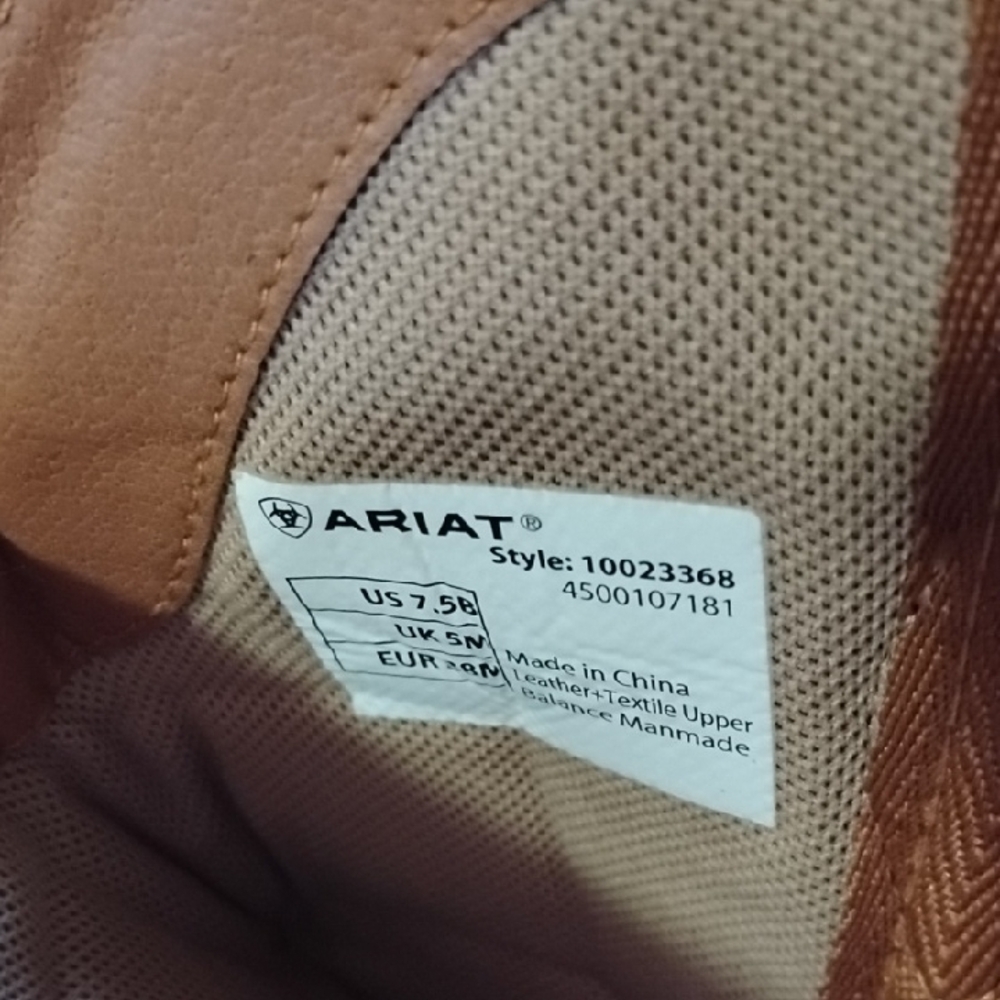 Ariat Digital Camo Heeled Boots with Flag Detail - Picture 6 of 14